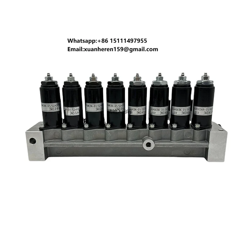 SK200-10 SK350-10 LQ35V00008F1 YN35V00039F1 Solenoid Valve Assembly for 8KWE5A-30/G24WR-849-KY Hydraulic Solenoid Valve
SK200-10 SK350-10 LQ35V00008F1 YN35V00039F1 Solenoid Valve Assembly for 8KWE5A-30/G24WR-849-KY Hydraulic Solenoid Valve