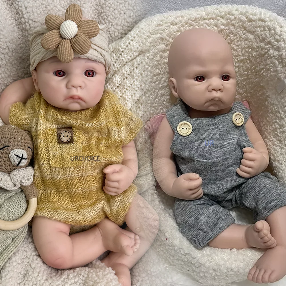 15" Handpainted Reborn Doll Full Body Silicone Realistic Newborn Baby with Starry Eyes for Photography Props Artist Collectibles
15" Handpainted Reborn Doll Full Body Silicone Realistic Newborn Baby with Starry Eyes for Photography Props Artist Collectibles