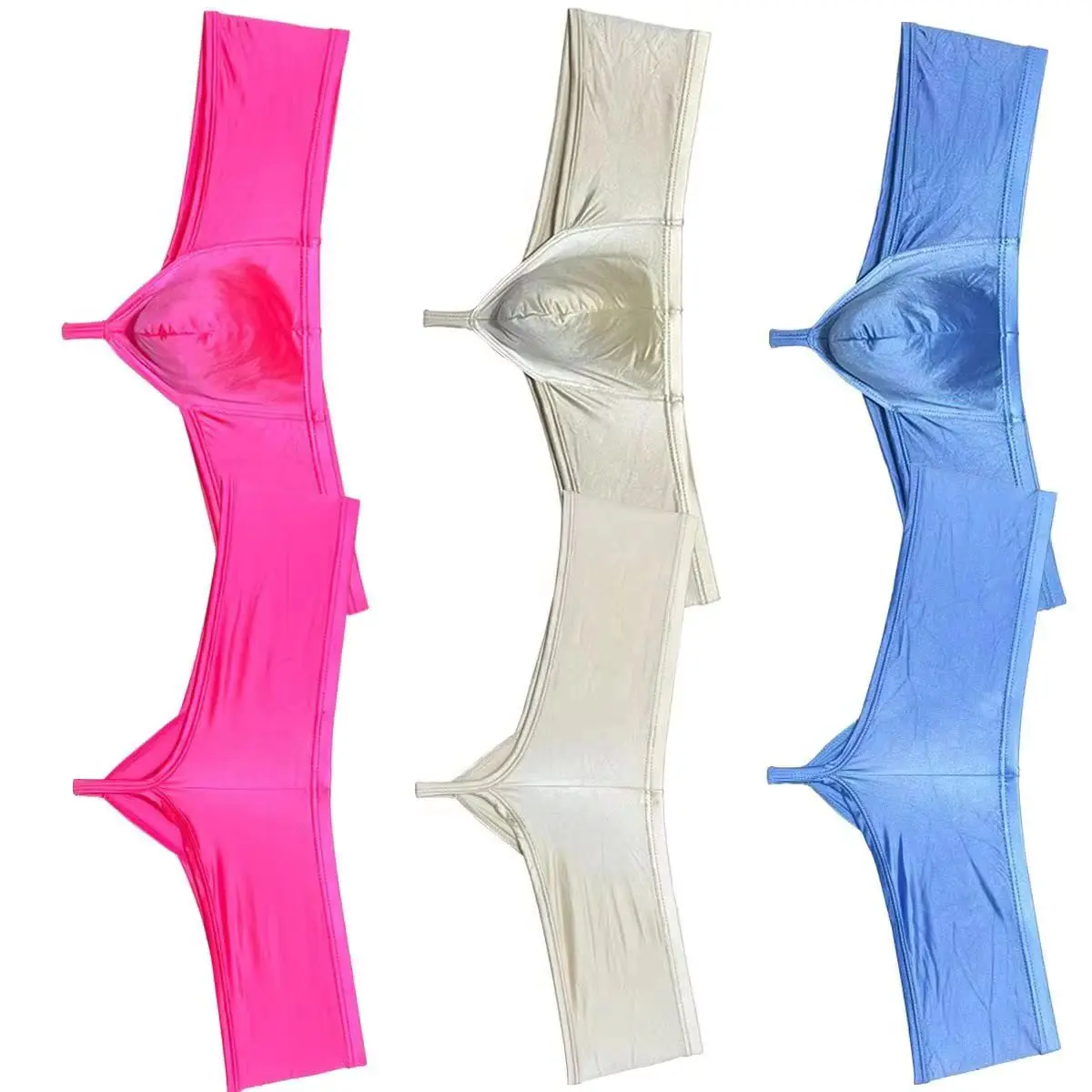 Men's Bikini Briefs Silky Smooth Thongs Underwear Mid Waist Briefs Breathable Ultrathin Solid
Men's Bikini Briefs Silky Smooth Thongs Underwear Mid Waist Briefs Breathable Ultrathin Solid