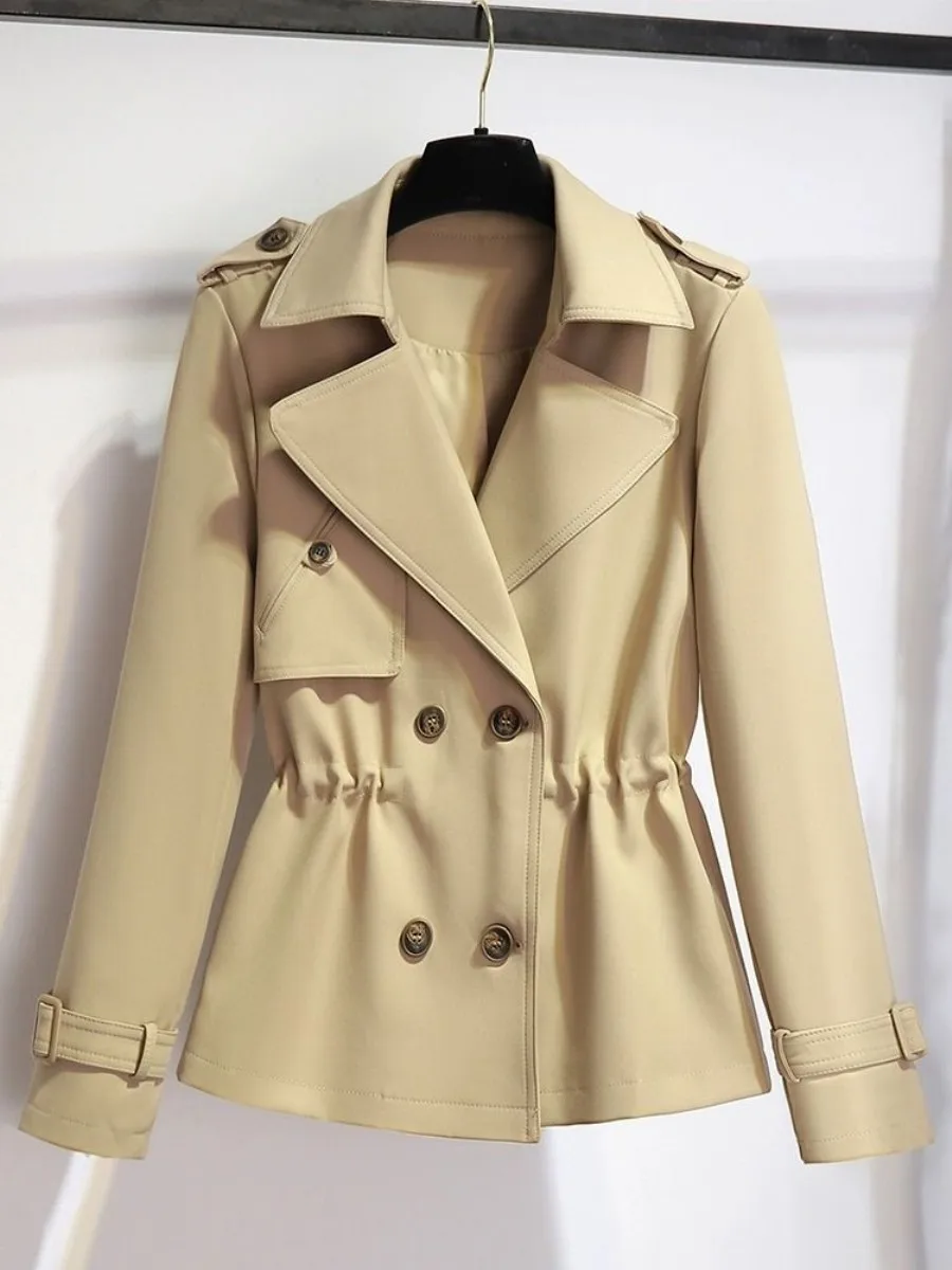 Khaki Short Coat Jacket Women's Drawstring Waist Cinched Spring 2026 New Style Small Size Elegant Outerwear Set
Khaki Short Coat Jacket Women's Drawstring Waist Cinched Spring 2026 New Style Small Size Elegant Outerwear Set