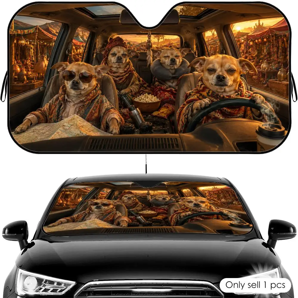 Funny Dog Driving Sun Visor Car Windshield Sun Shade UV Protection Heat Insulation Cover Universal Sun Protector
Funny Dog Driving Sun Visor Car Windshield Sun Shade UV Protection Heat Insulation Cover Universal Sun Protector