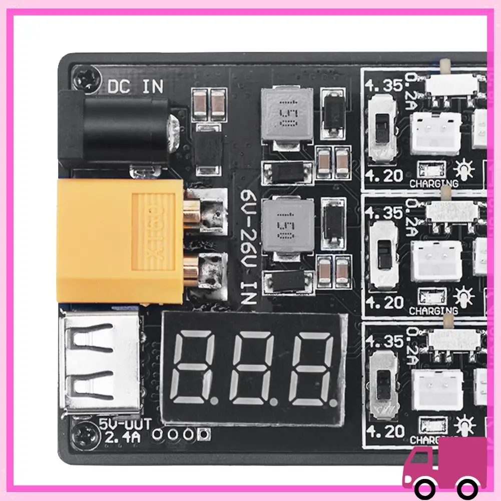 Compact Lightweight And Portable 6IN1-1S Charger Lipo Lihv Charger Board For RC Toy Model Batteries RC Accessory
Compact Lightweight And Portable 6IN1-1S Charger Lipo Lihv Charger Board For RC Toy Model Batteries RC Accessory