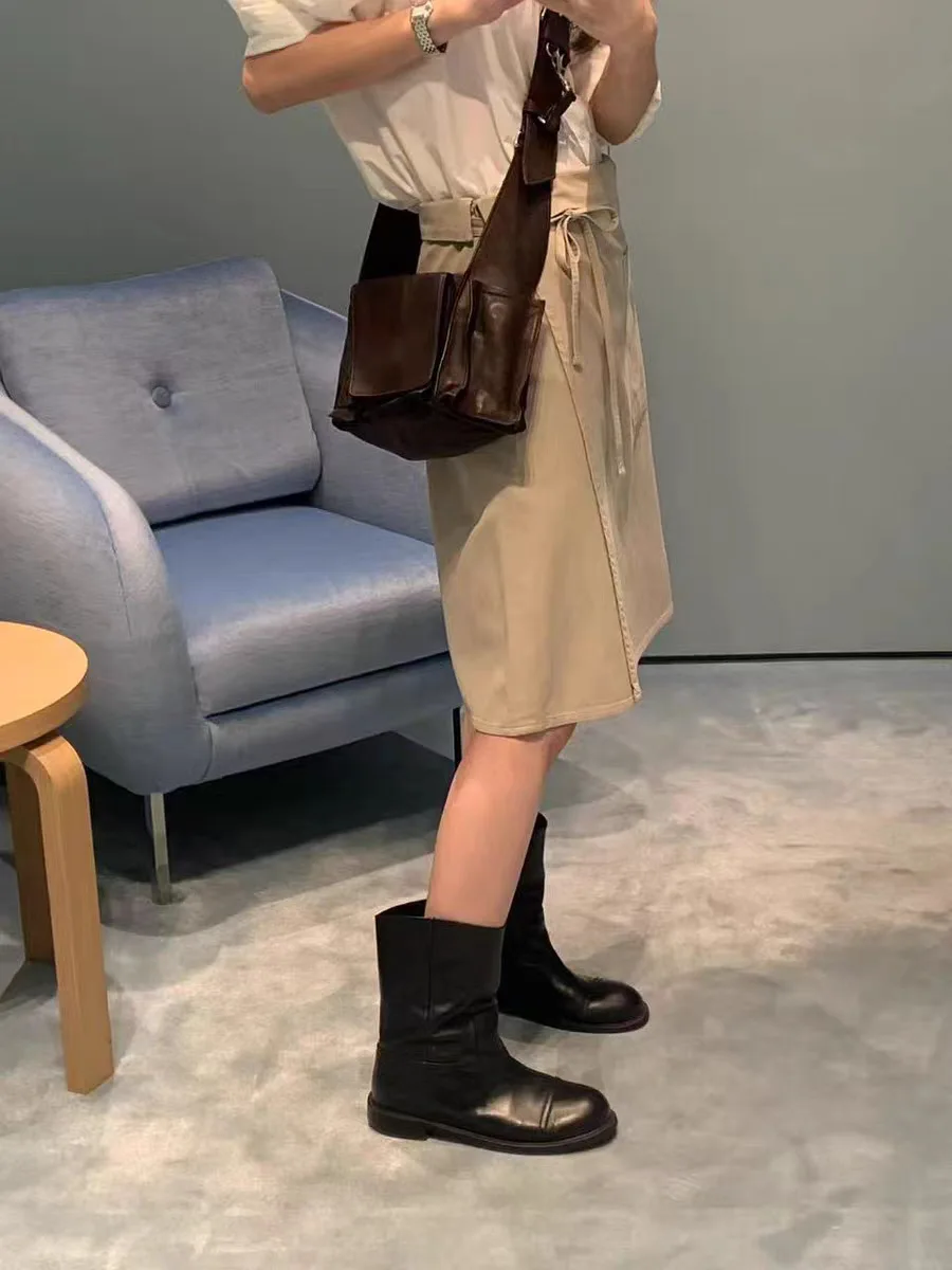 Spring Summer 2026 A-Line Skirt High Waist Asymmetrical Korean Style Belted Midi Skirt Elegant Personality Half-length Skirt
Spring Summer 2026 A-Line Skirt High Waist Asymmetrical Korean Style Belted Midi Skirt Elegant Personality Half-length Skirt