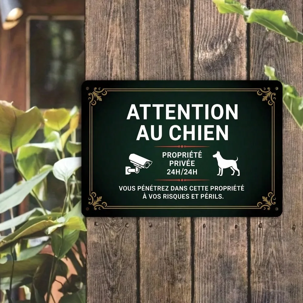 Retro French Caution Dog Metal Sign, Vintage Art Deco Wall Plaque 8x12 Inch, Valentine's & Ramadan 2026 Home Decor Gift, Heavy D
Retro French Caution Dog Metal Sign, Vintage Art Deco Wall Plaque 8x12 Inch, Valentine's & Ramadan 2026 Home Decor Gift, Heavy D