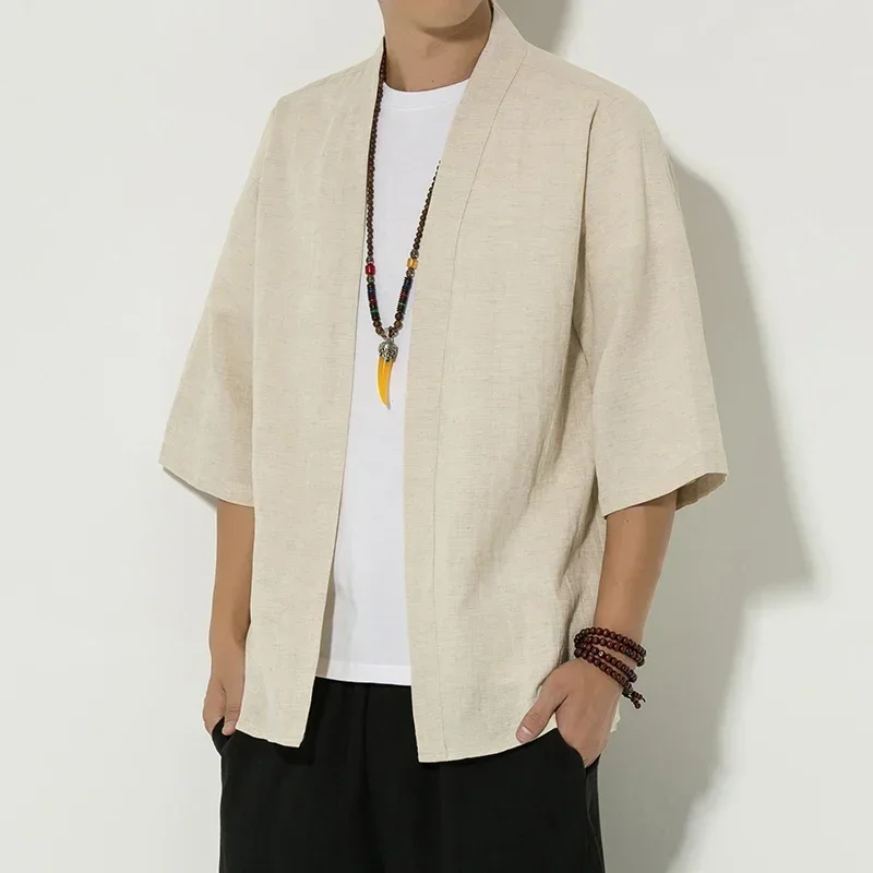 2023 Summer Men's Kimono Traditional Japanese Clothing Male Cardigan Noragi Jacket Yukata Coat Haori
2023 Summer Men's Kimono Traditional Japanese Clothing Male Cardigan Noragi Jacket Yukata Coat Haori