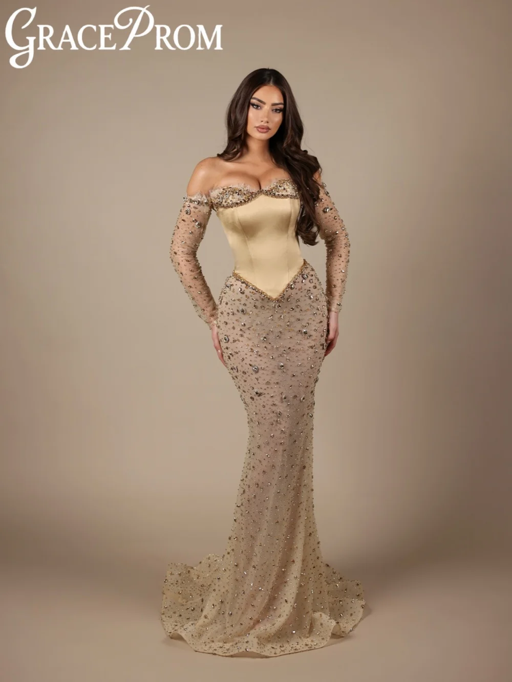 Очаровательное сияющее вечернее платье с кристаллами, корсетом и открытыми плечами, свадебное или для вечеринок, индивидуальный пошив, длинное платье-русалка для банкетов
Очаровательное сияющее вечернее платье с кристаллами, корсетом и открытыми плечами, свадебное или для вечеринок, индивидуальный пошив, длинное платье-русалка для банкетов