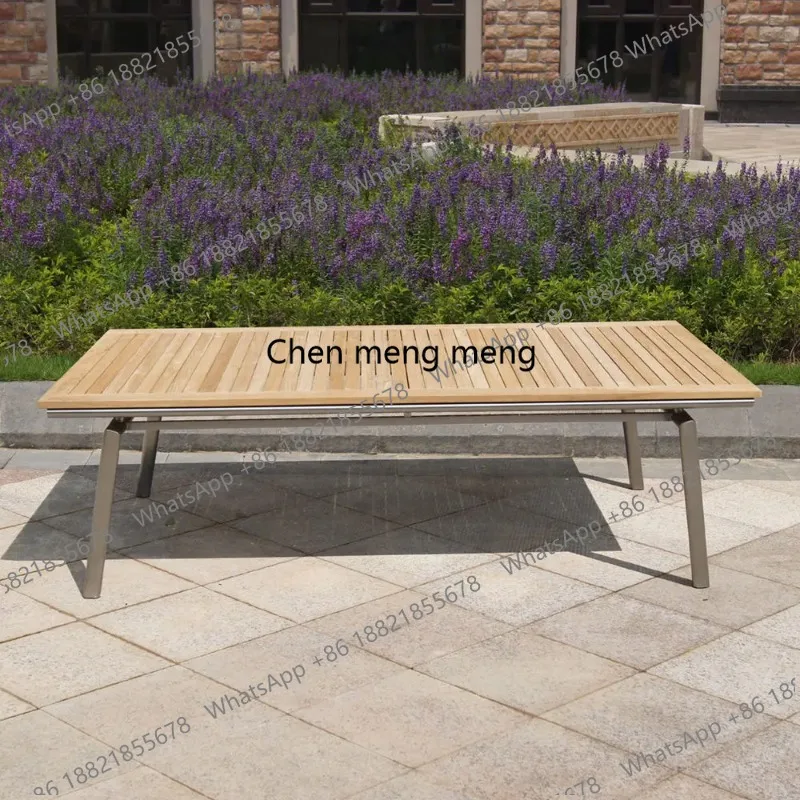 Stainless Steel Teak Outdoor Table and Chairs
Stainless Steel Teak Outdoor Table and Chairs