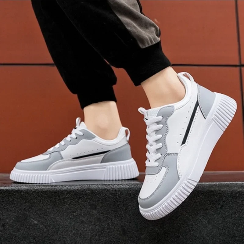 YRZL/мужская белая обувь, легкая уличная прогулочная обувь, удобные кроссовки, мужская повседневная спортивная обувь из искусственной кожи для мужчин 
YRZL/мужская белая обувь, легкая уличная прогулочная обувь, удобные кроссовки, мужская повседневная спортивная обувь из искусственной кожи для мужчин