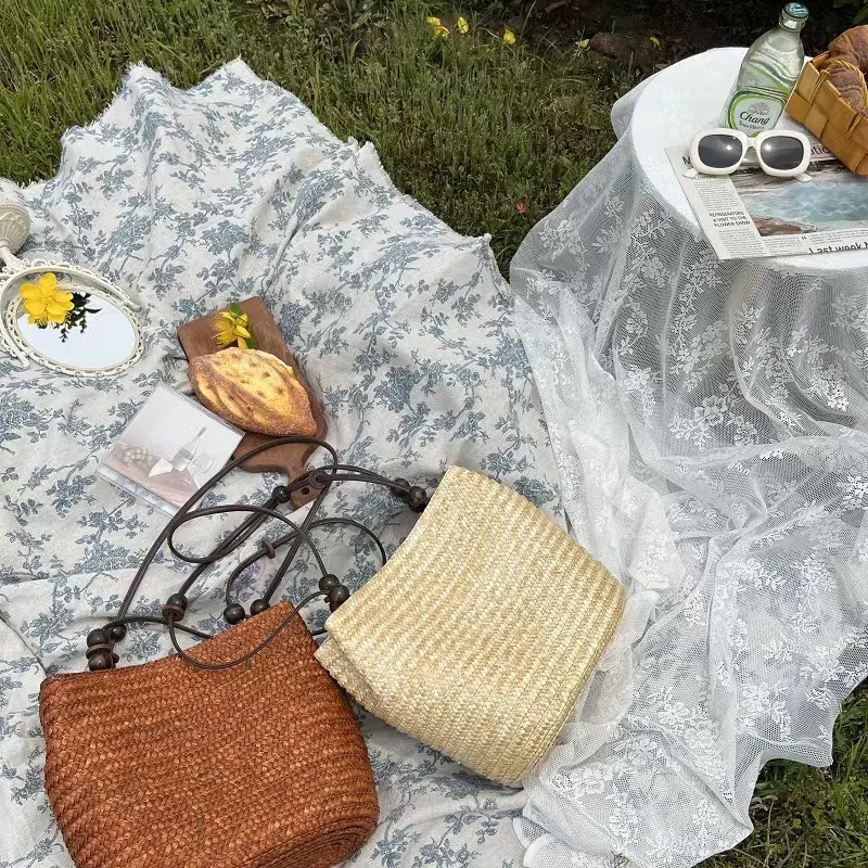 CLAREGQI Boho Raffia Woven Crossbody Bag with Wooden Beads, Summer Beach Straw Shoulder Purse for Women Vintage Style Woven Buck
CLAREGQI Boho Raffia Woven Crossbody Bag with Wooden Beads, Summer Beach Straw Shoulder Purse for Women Vintage Style Woven Buck