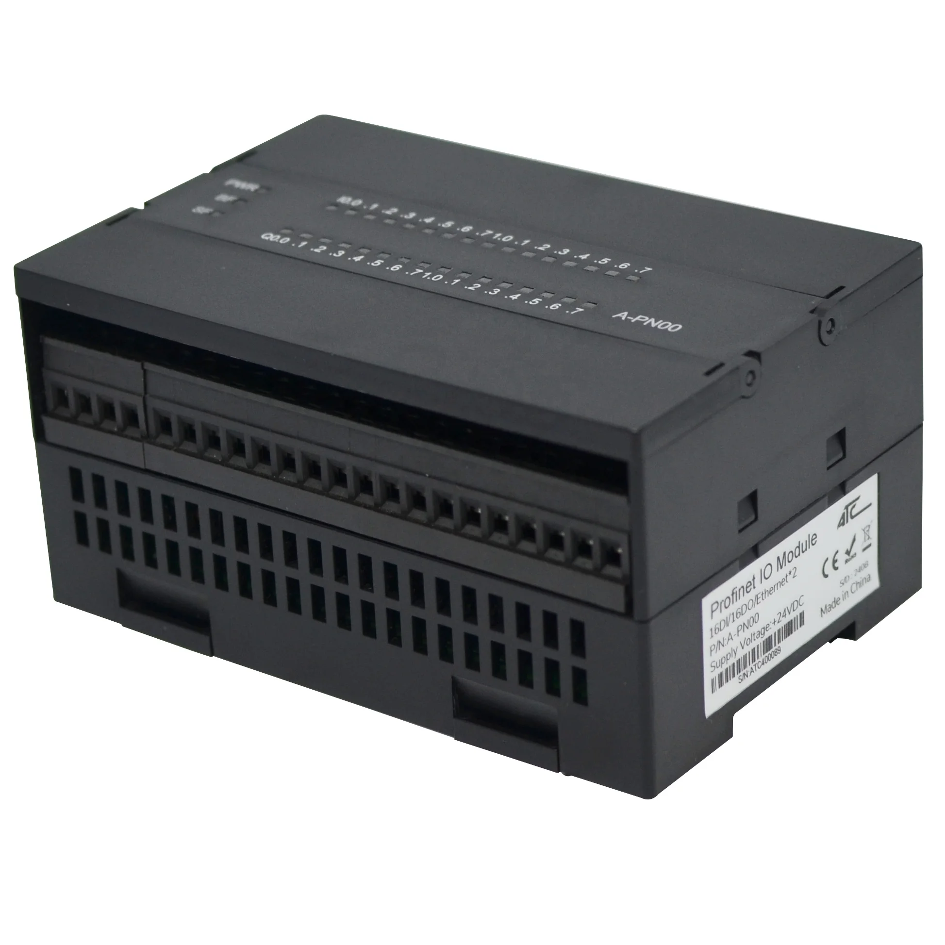 Модуль ввода-вывода PROFINET с поддержкой 16DI 16DO PNP Связь включения расширения ввода-вывода с ПЛК Siemens (A-PN00)
Модуль ввода-вывода PROFINET с поддержкой 16DI 16DO PNP Связь включения расширения ввода-вывода с ПЛК Siemens (A-PN00)