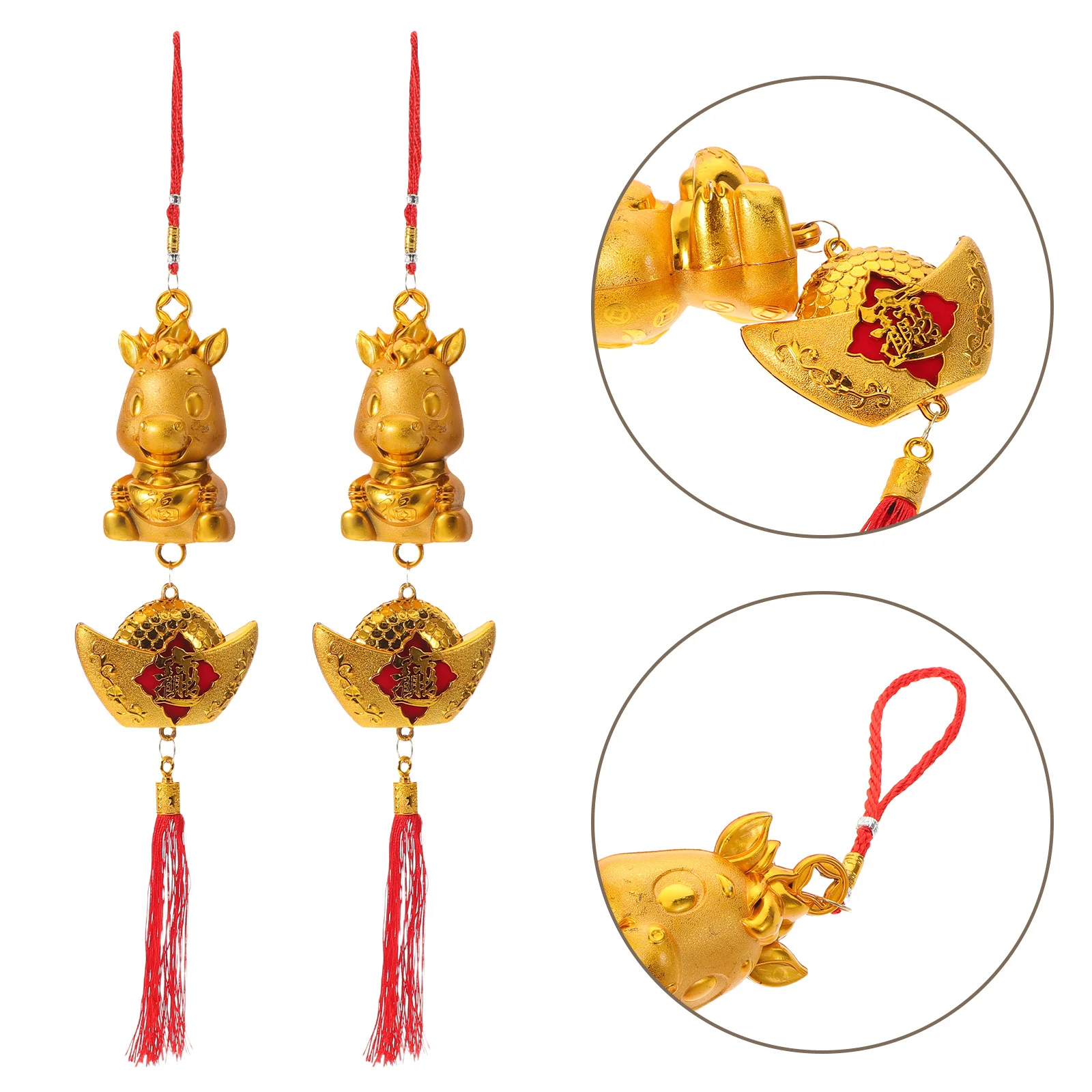 4Pcs 2026 Horse Year Pendant - Chinese Style New Year Hanging Decoration for Home Office Flowerpot Prosperity Lucky Charm
4Pcs 2026 Horse Year Pendant - Chinese Style New Year Hanging Decoration for Home Office Flowerpot Prosperity Lucky Charm