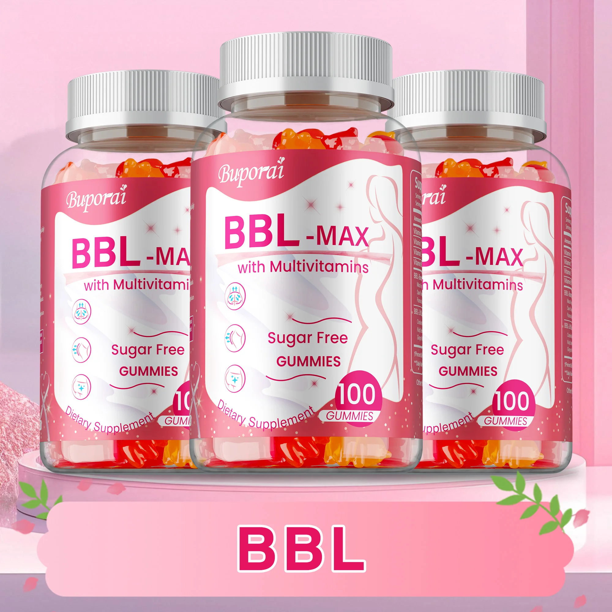 BBL -MAX Gummies - Shapes The Buttocks Supplement, Prevent Sagging, Lifts and Tightens, Helps Lift and Maintain Body Shape
BBL -MAX Gummies - Shapes The Buttocks Supplement, Prevent Sagging, Lifts and Tightens, Helps Lift and Maintain Body Shape