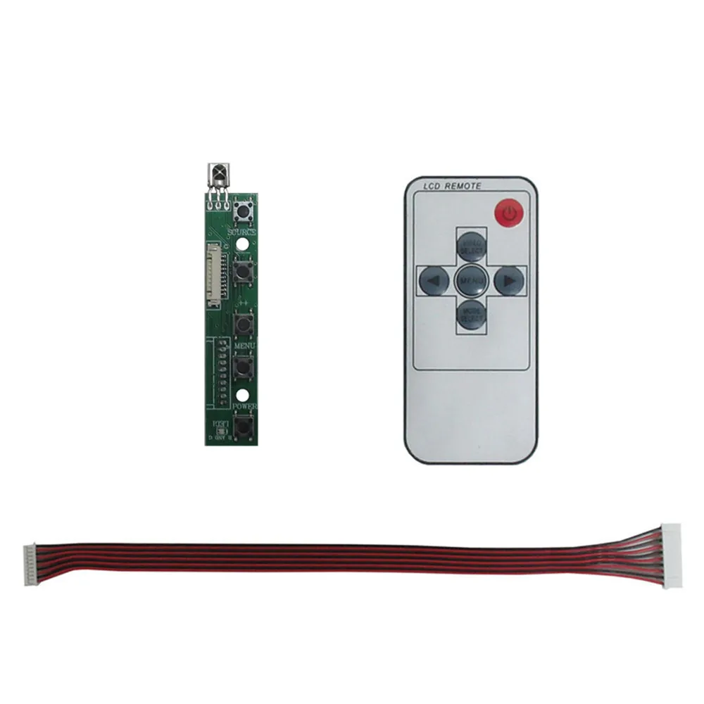 LCD Display driver board accessories, button board, ribbon cable, remote control, and USB power cord can be purchased separately
LCD Display driver board accessories, button board, ribbon cable, remote control, and USB power cord can be purchased separately