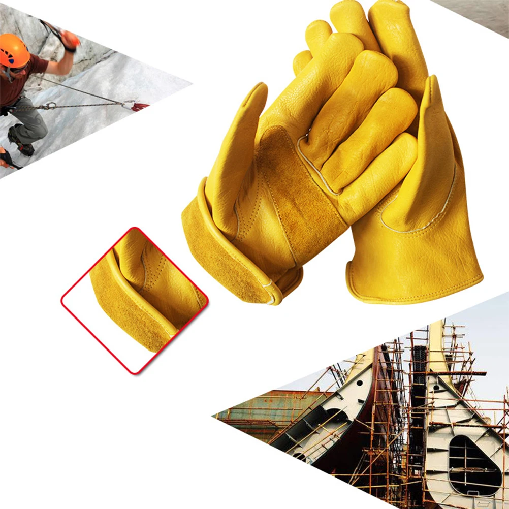 Gardening Protective Cowhide Outdoor Useful Riding Gloves Working Beekeeping Outdoor Working Gloves H Safety Reusable
Gardening Protective Cowhide Outdoor Useful Riding Gloves Working Beekeeping Outdoor Working Gloves H Safety Reusable