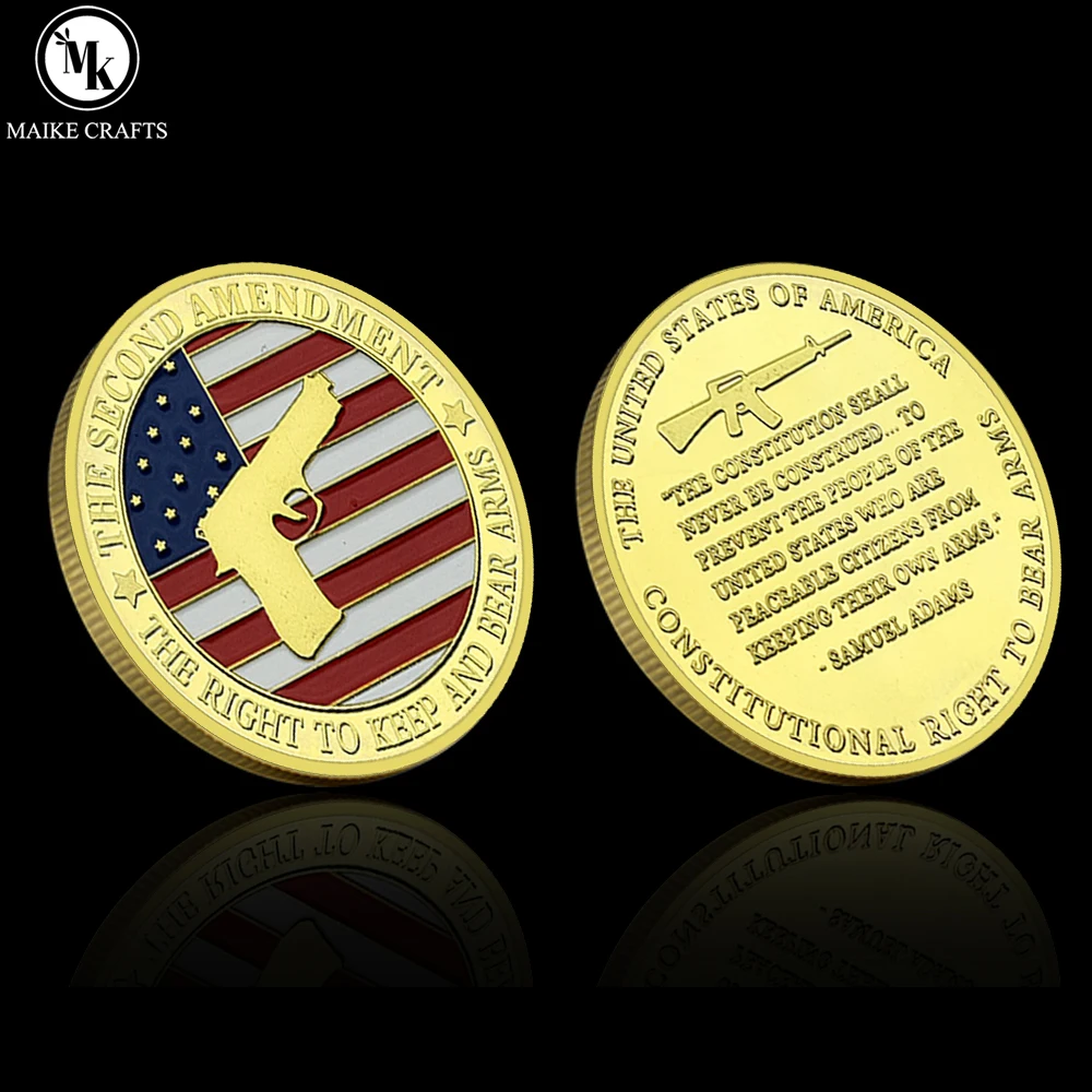 Second Amendment Challenge Coin US Constitutional Right to Bear Arms Collectible Iron Token Gift for Gun Rights Supporters
Second Amendment Challenge Coin US Constitutional Right to Bear Arms Collectible Iron Token Gift for Gun Rights Supporters