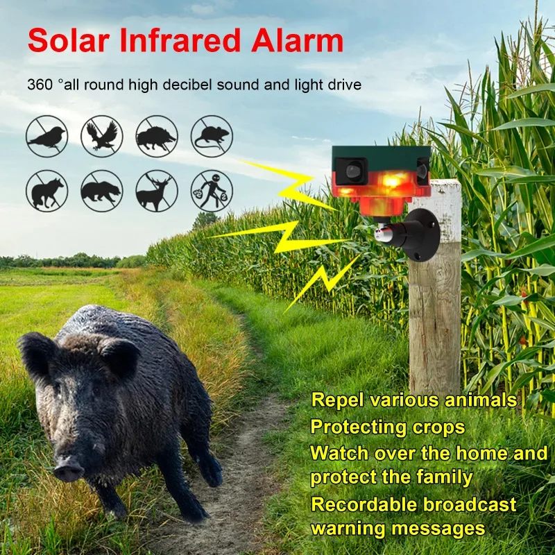 Solar Animal Repeller Outdoor Ultrasonic Animal Bird Dog Repellents With Motion Sensor For Lawn and Garden Yard Repelling Supply
Solar Animal Repeller Outdoor Ultrasonic Animal Bird Dog Repellents With Motion Sensor For Lawn and Garden Yard Repelling Supply