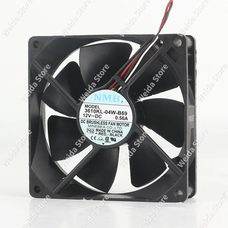 Cooling fan NMB 5V 24V 48V DC12V 0.56A 9CM 9025 90X90X25MM Temperature Control Large air volume Double ball 3610KL-04W-B69
Cooling fan NMB 5V 24V 48V DC12V 0.56A 9CM 9025 90X90X25MM Temperature Control Large air volume Double ball 3610KL-04W-B69