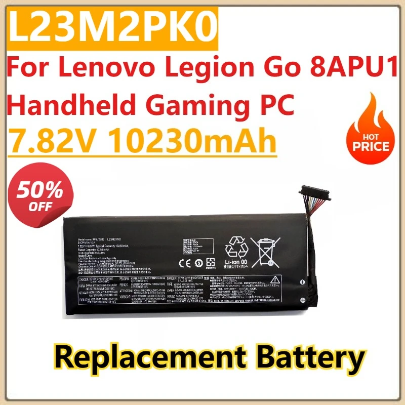 New 7.82V 10230mAh Upgrade Capacity L23M2PK0 L23B2PK0 L23C2PK0 Battery For Lenovo Legion Go 8APU1 Handheld Gaming PC
New 7.82V 10230mAh Upgrade Capacity L23M2PK0 L23B2PK0 L23C2PK0 Battery For Lenovo Legion Go 8APU1 Handheld Gaming PC