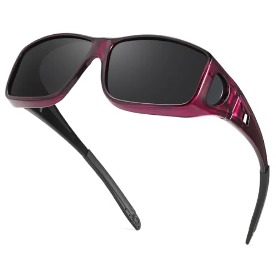 Polarized Fit Over Glasses Sunglasses for Men Wrap Around Shades UV Protection Wear Over Eyeglasses SG0312
Polarized Fit Over Glasses Sunglasses for Men Wrap Around Shades UV Protection Wear Over Eyeglasses SG0312