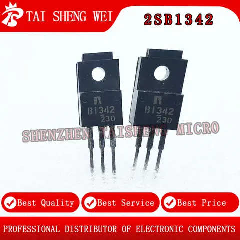 10PCS Brand New B1342 2SB1342 TO-220F MOS FET 80V -4A B1344 2SB1344 TO-220F Power Transistor 100V 8A