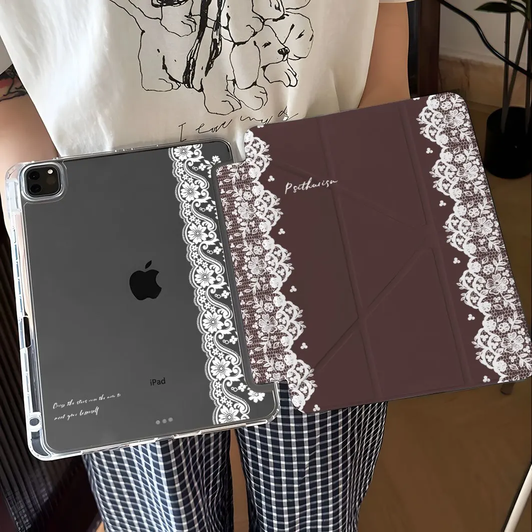 Korean Cool Brown Lace New Tablet Case For iPad Pro 11 12.9in 13 M4 9.7 10.2 5/6th 7/8/9 10 11th MINI 6 7 Air 5 6 7 Trifold Case
Korean Cool Brown Lace New Tablet Case For iPad Pro 11 12.9in 13 M4 9.7 10.2 5/6th 7/8/9 10 11th MINI 6 7 Air 5 6 7 Trifold Case
