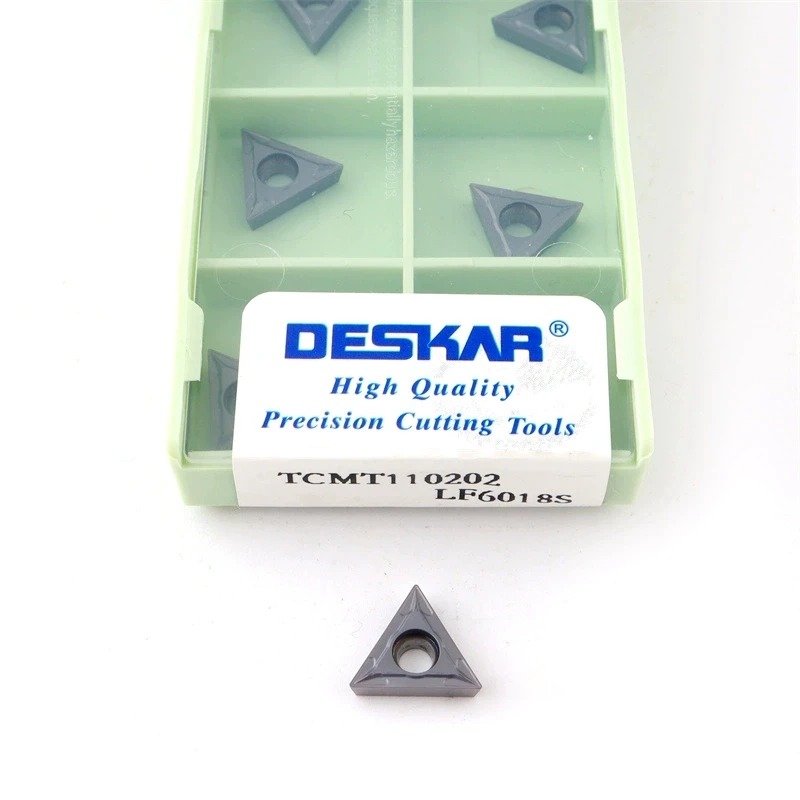 Deskar Original Tcmt110204 Tcmt110208 Tcmt16T304 Tcmt16T308 Lf6018S 10Pcs Internal Boring Blade Turning Tool for Stainless Steel
Deskar Original Tcmt110204 Tcmt110208 Tcmt16T304 Tcmt16T308 Lf6018S 10Pcs Internal Boring Blade Turning Tool for Stainless Steel