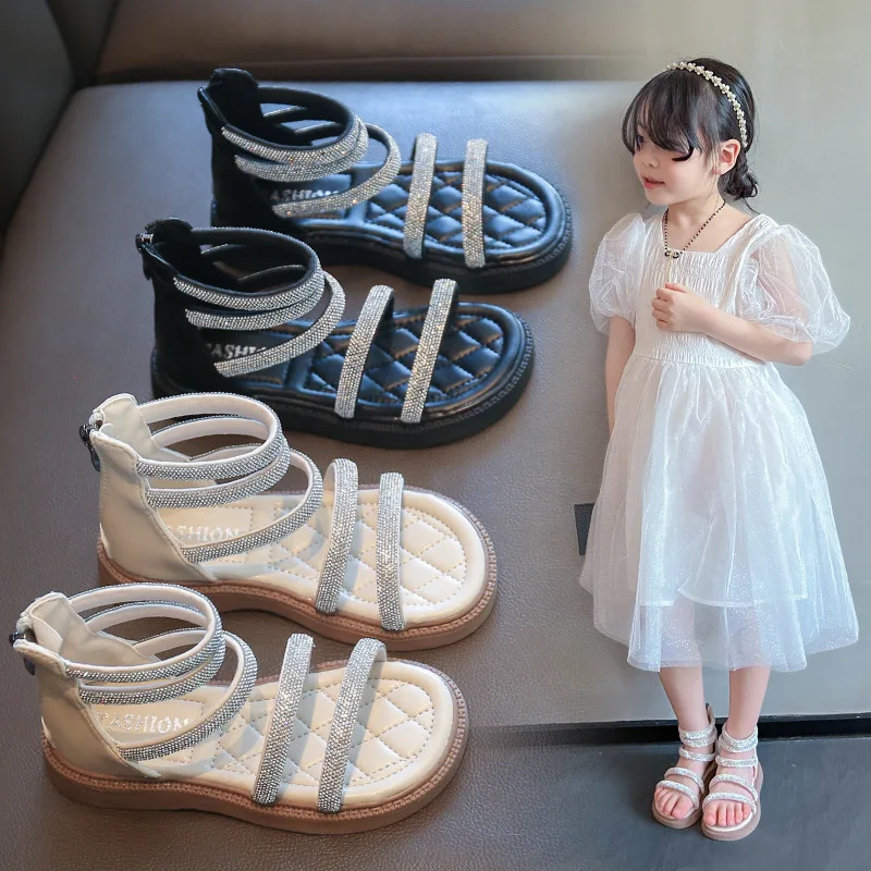 Kids Sandals for Girls Summer Shoe 2022 Princess Beach Shoe Children Gladiator Sandals Fashion Rhinestones Little Girl Shoe 3-12
Kids Sandals for Girls Summer Shoe 2022 Princess Beach Shoe Children Gladiator Sandals Fashion Rhinestones Little Girl Shoe 3-12