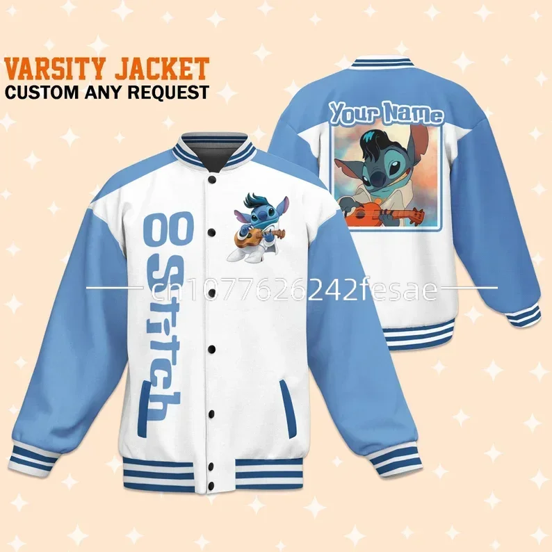 New Customized Stitch Baseball Jackets Disney 3D Printed Casual Academy Style Y2K Men's and Women's Baseball Jackets
New Customized Stitch Baseball Jackets Disney 3D Printed Casual Academy Style Y2K Men's and Women's Baseball Jackets