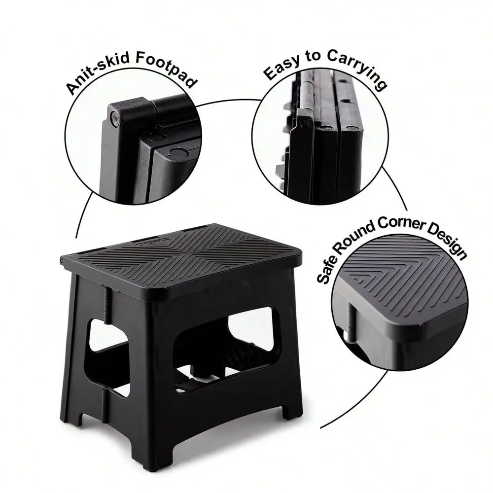 Folding Step Stool, Compact, Portable, NonSlip, 300 Lbs. Weight Capacity For Adults And Children. Secure NonSlip Top And Rubber
Folding Step Stool, Compact, Portable, NonSlip, 300 Lbs. Weight Capacity For Adults And Children. Secure NonSlip Top And Rubber