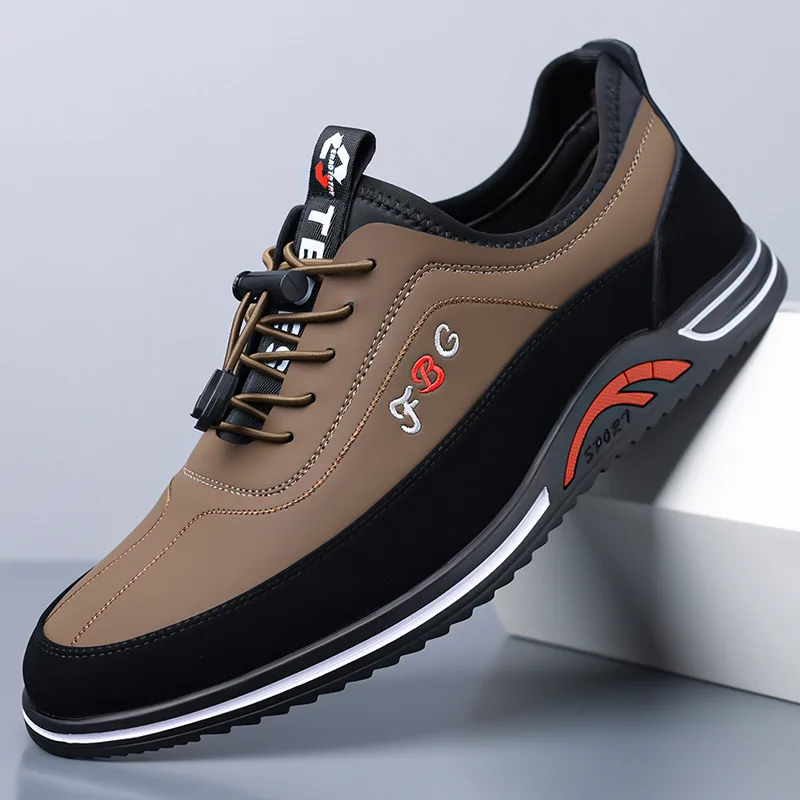 Men's new fashionable and versatile Korean casual shoes with soft soles, anti slip, breathable and comfortable leather shoes
Men's new fashionable and versatile Korean casual shoes with soft soles, anti slip, breathable and comfortable leather shoes