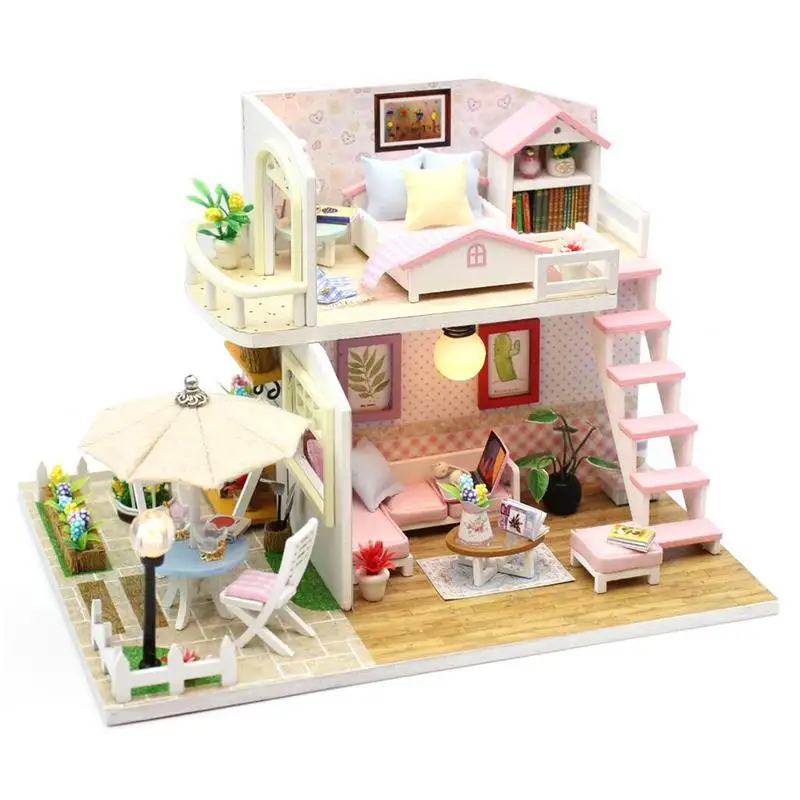 Led Light DIY Doll House Led Lighted DIY Miniature House Kit Handmade Toys Birthday Christmas Party Favor Gift For Children
Led Light DIY Doll House Led Lighted DIY Miniature House Kit Handmade Toys Birthday Christmas Party Favor Gift For Children
