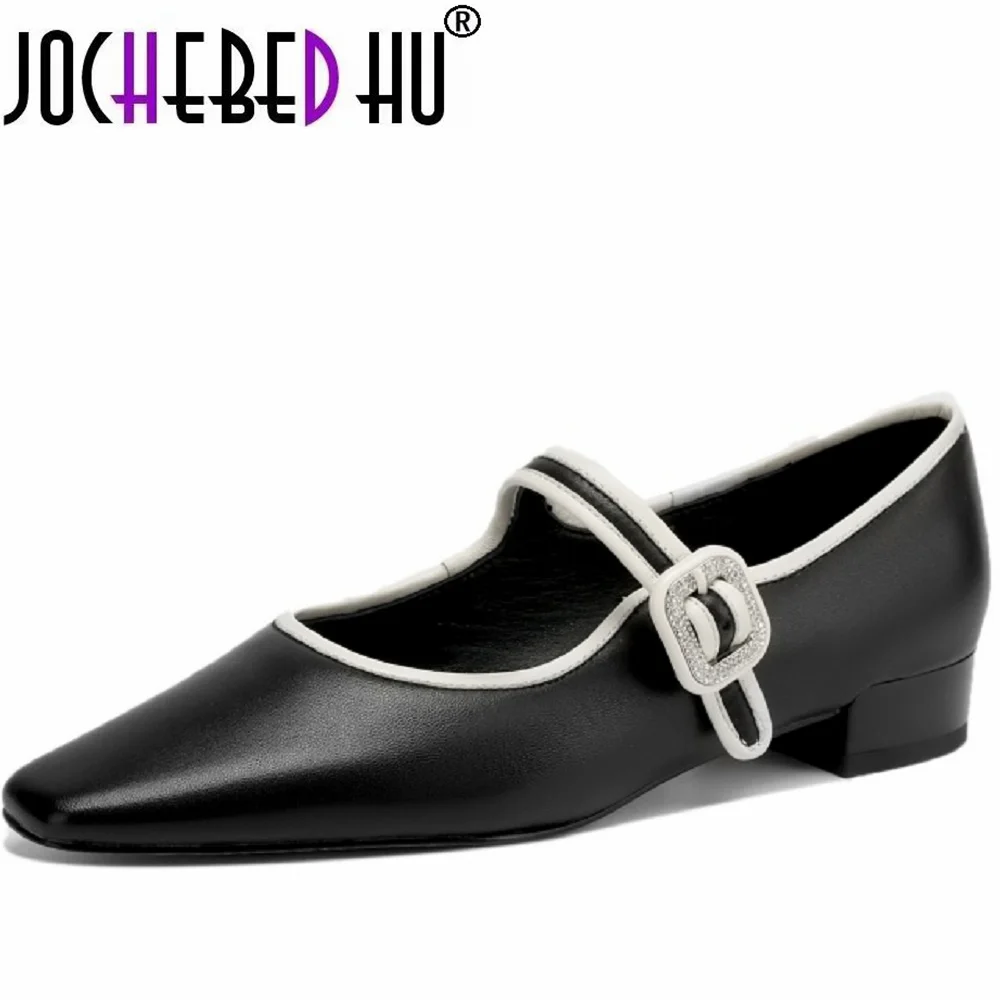 【JOCHEBED HU】Женские туфли Мэри Джейн ручной работы из натуральной кожи, повседневная женская обувь на плоской подошве с квадратным носком и пряжкой на ремешке, размеры 34-40
【JOCHEBED HU】Женские туфли Мэри Джейн ручной работы из натуральной кожи, повседневная женская обувь на плоской подошве с квадратным носком и пряжкой на ремешке, размеры 34-40