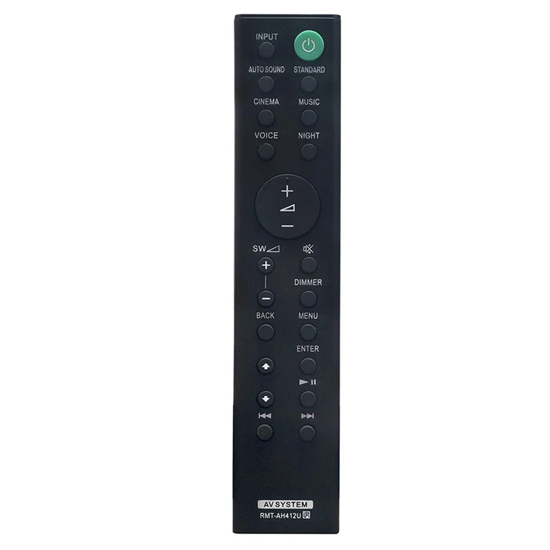 FFYY-RMT-AH412U Remote Control Replaced for Sony Home Cinema Soundbar HT-S700RF HT-S500RF SA-WS500RF SS-SS500RF SS-S500RF
FFYY-RMT-AH412U Remote Control Replaced for Sony Home Cinema Soundbar HT-S700RF HT-S500RF SA-WS500RF SS-SS500RF SS-S500RF