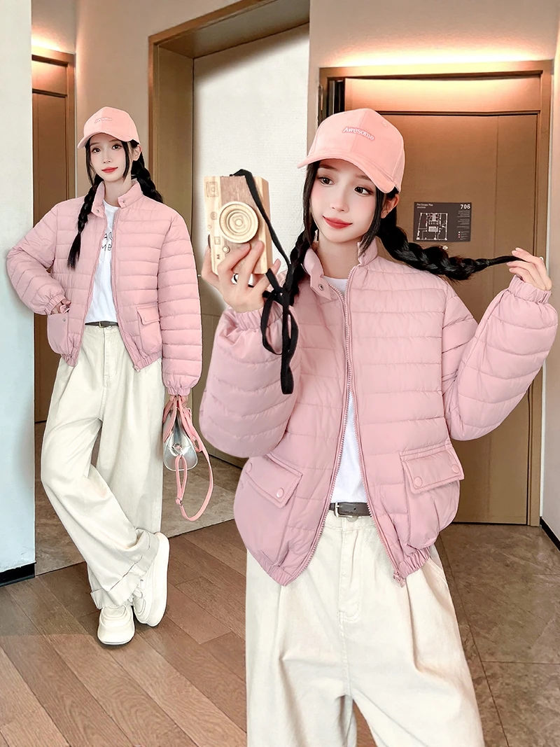 Легкая хлопковая куртка, женская зимняя новинка, повседневная свободная одежда с воротником-стойкой, универсальная верхняя одежда, пальто
Легкая хлопковая куртка, женская зимняя новинка, повседневная свободная одежда с воротником-стойкой, универсальная верхняя одежда, пальто