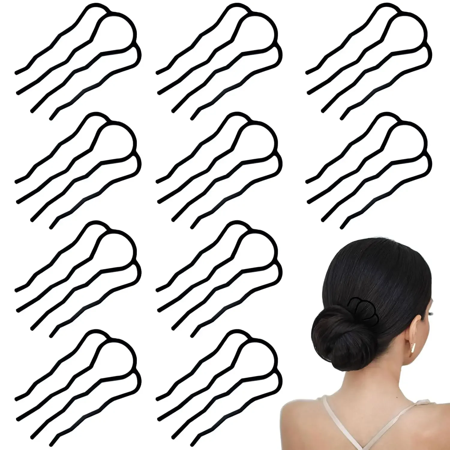 10 Pieces Hair Side Combs Metal Hair Fork Clip French Comb Updo Hair Stick, U-Shape Teeth Styling
10 Pieces Hair Side Combs Metal Hair Fork Clip French Comb Updo Hair Stick, U-Shape Teeth Styling