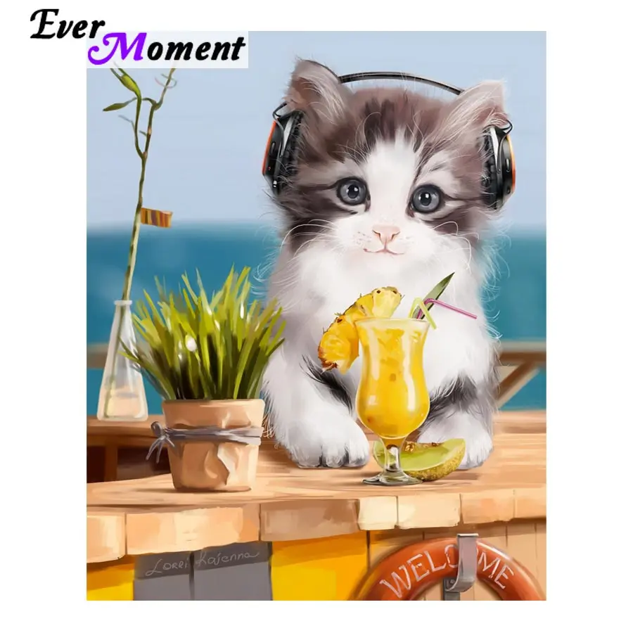 Алмазная картина Ever Moment, вышивка крестиком, музыкальная кошка на берегу моря, полная мозаика, алмазная вышивка, квадратное украшение ASF826
Алмазная картина Ever Moment, вышивка крестиком, музыкальная кошка на берегу моря, полная мозаика, алмазная вышивка, квадратное украшение ASF826
