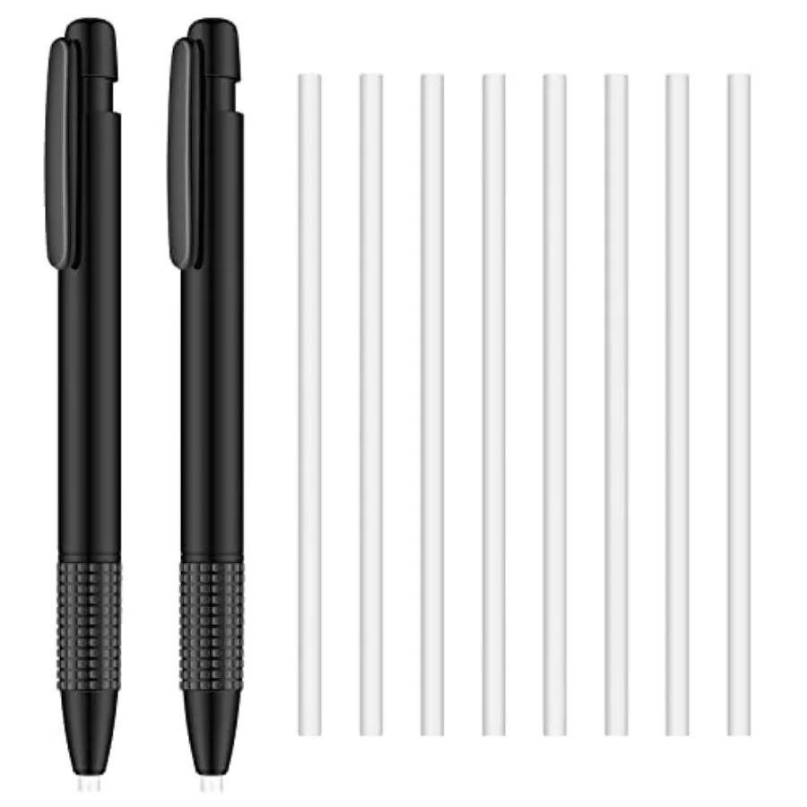 Retractable Eraser and Refill Mechanical 3.8 mm Pen Style Art Erasers for Artists Drawing Painting, Students Teacher Adult Offi
Retractable Eraser and Refill Mechanical 3.8 mm Pen Style Art Erasers for Artists Drawing Painting, Students Teacher Adult Offi