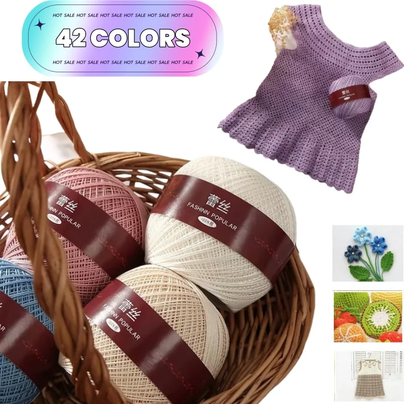 Красочная кружевная пряжа, хлопковая нить для вязания крючком, размер шарика 6, ручная вышивка крестиком, точка для вязания крючком своими руками, куклы
Красочная кружевная пряжа, хлопковая нить для вязания крючком, размер шарика 6, ручная вышивка крестиком, точка для вязания крючком своими руками, куклы