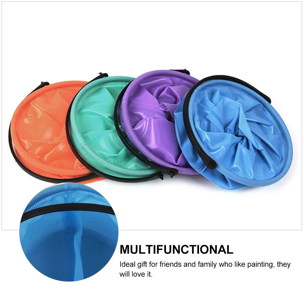 4pcs Foldable Rubber Brush Washing Bucket With Handle Large Capacity Paint Brush Cleaner For Art Classes Outdoor Travel Fishing
4pcs Foldable Rubber Brush Washing Bucket With Handle Large Capacity Paint Brush Cleaner For Art Classes Outdoor Travel Fishing