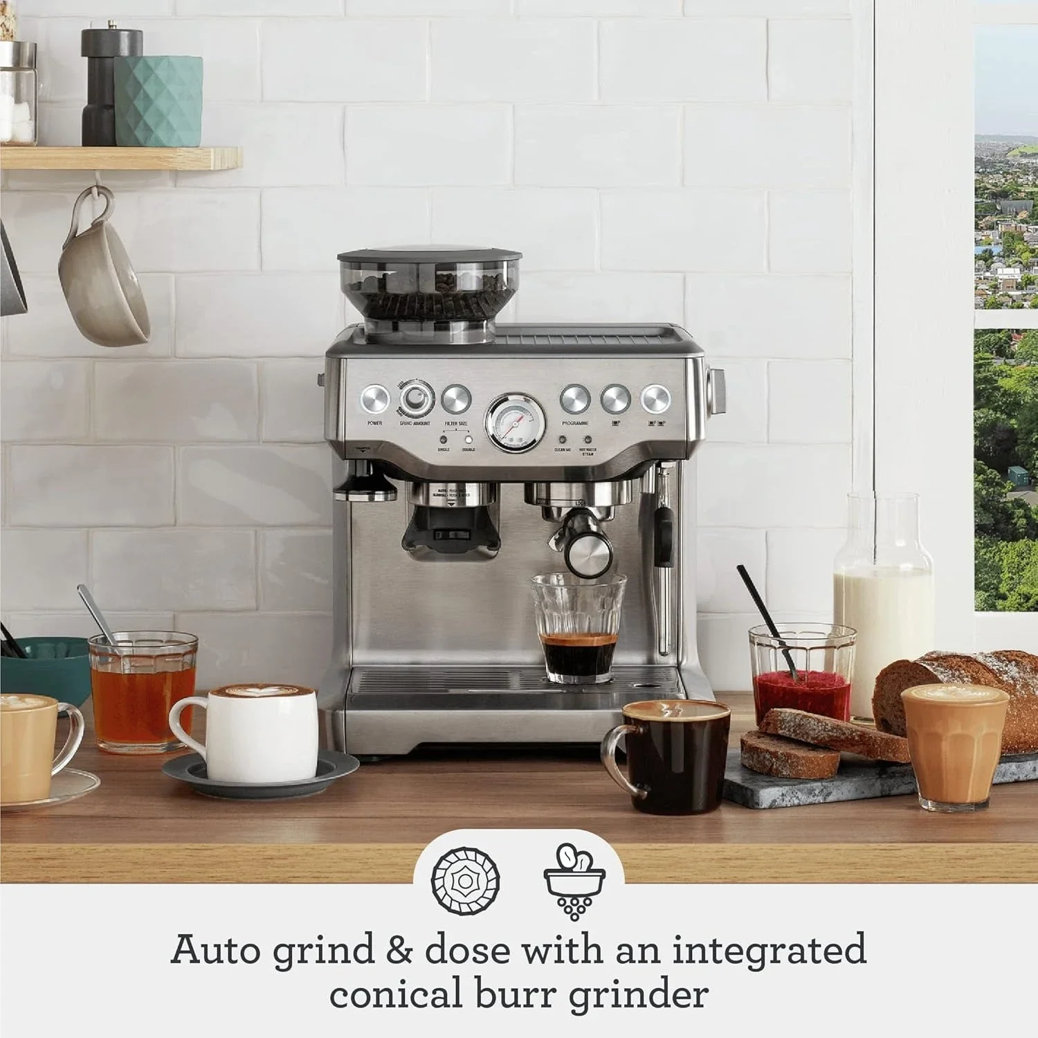 BestsellerBarista Express Espresso Machine BES870BSXL, Black Sesame
BestsellerBarista Express Espresso Machine BES870BSXL, Black Sesame