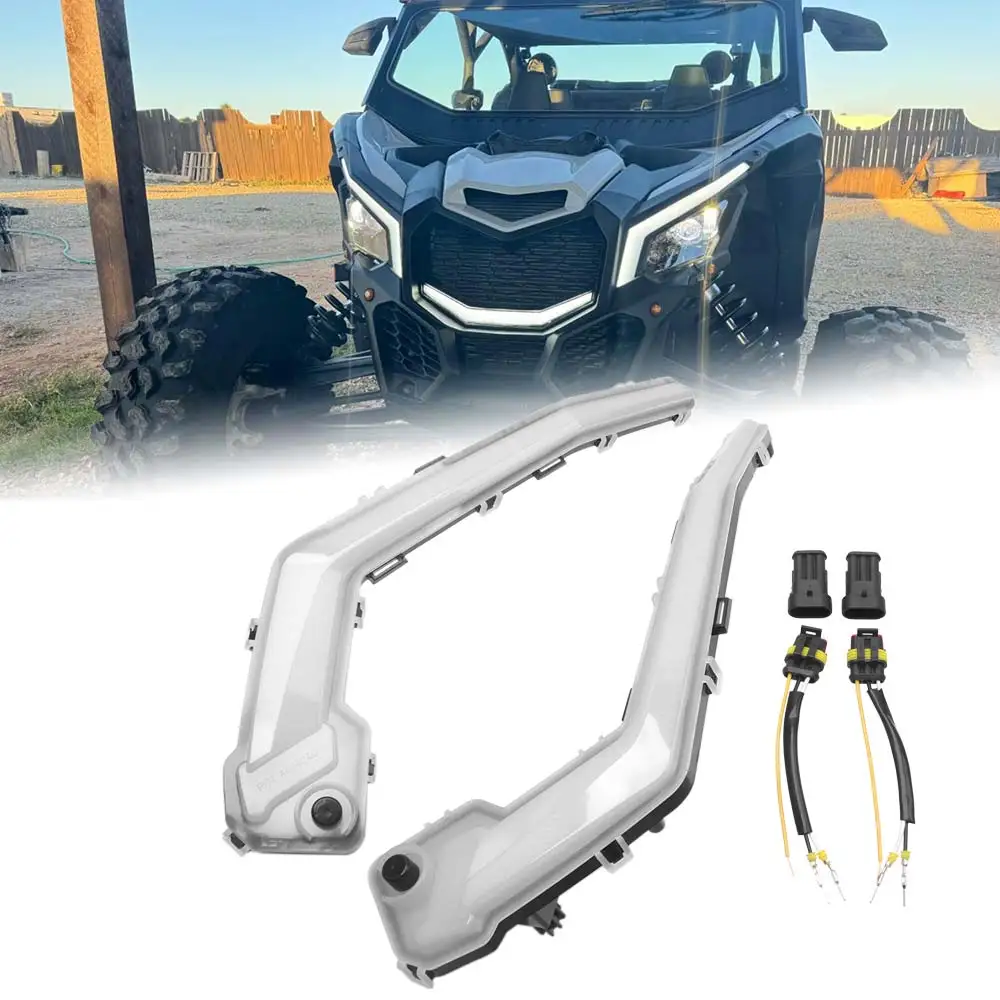 2 Pcs 12V Dc Front Signature Lights Left And Right For Can-Am Maverick X3 Max Turbo/R/Rr 64"/72" 2017-2024 High QualityAbs+Pmma
2 Pcs 12V Dc Front Signature Lights Left And Right For Can-Am Maverick X3 Max Turbo/R/Rr 64"/72" 2017-2024 High QualityAbs+Pmma