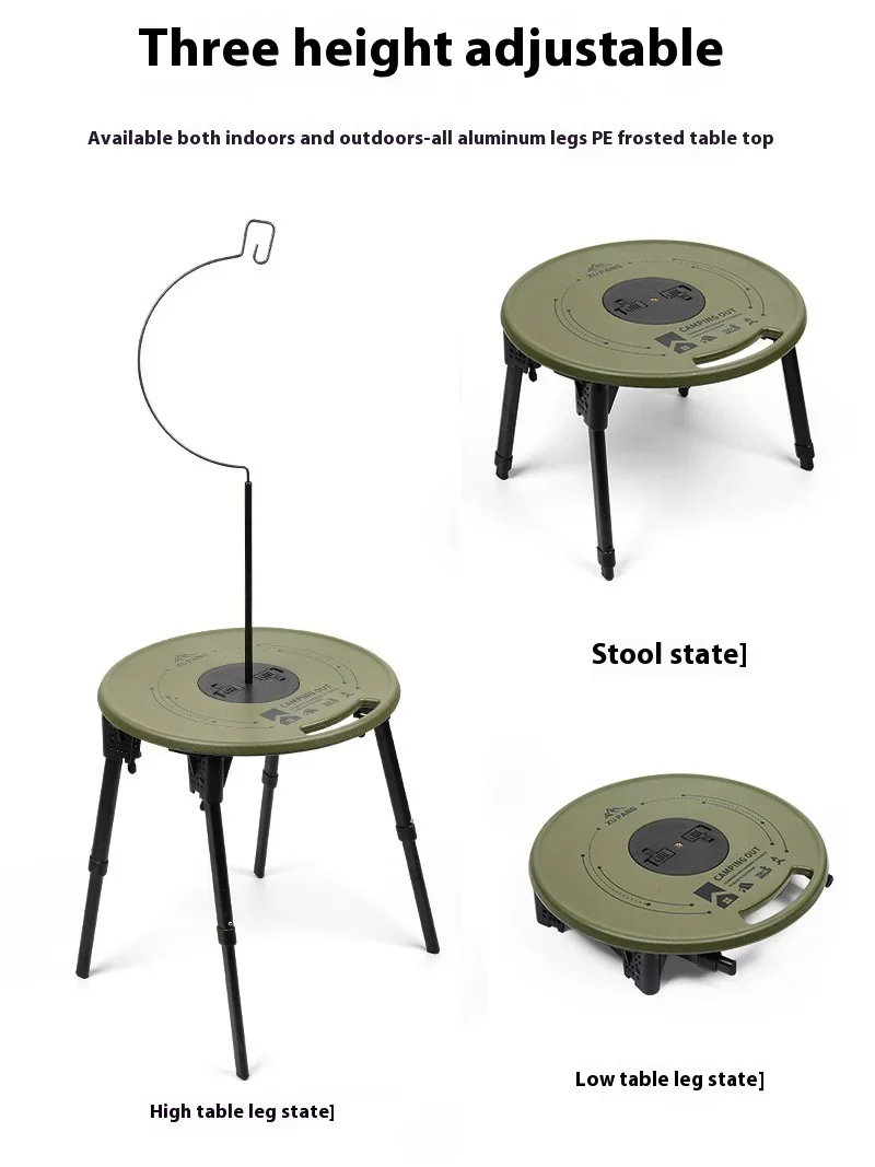 Customizable Tactical Round Table Camping Folding Table and Chair Combination Portable 
Customizable Tactical Round Table Camping Folding Table and Chair Combination Portable