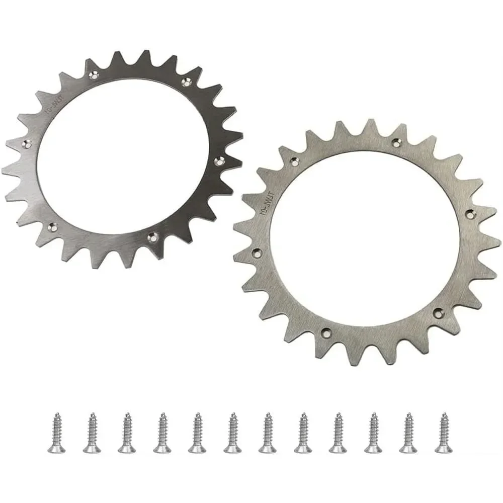 Robotic Lawnmower Spikes with 12pcs Screws - Stainless Steel Traction Assist Wheels for Worx Landroid S/M Model - Enhanced Grip
Robotic Lawnmower Spikes with 12pcs Screws - Stainless Steel Traction Assist Wheels for Worx Landroid S/M Model - Enhanced Grip