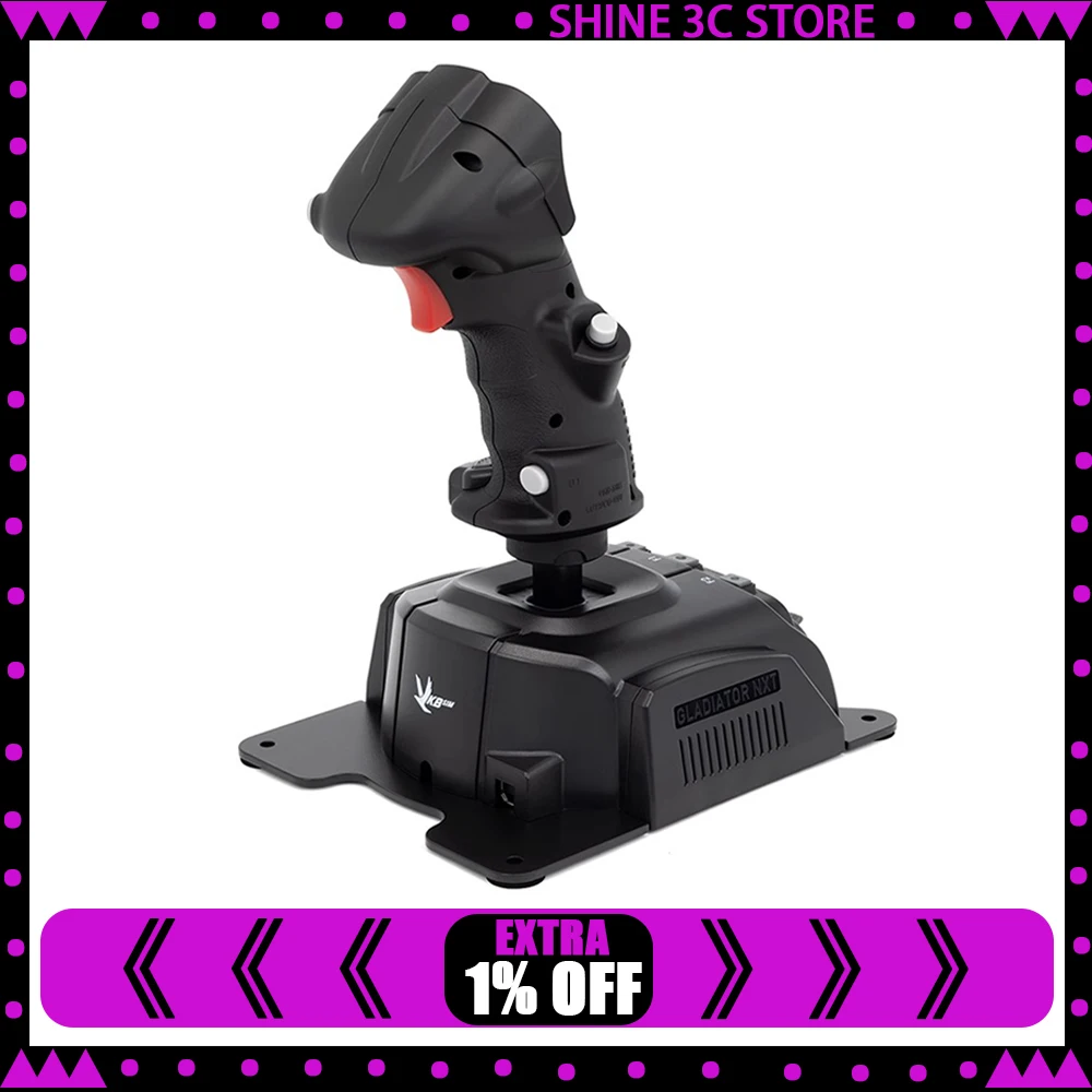VKBSIM Gladiator NXT EVO SCG Simulation Flight Joystick DCS F16 F18 Airbus Simulation Flight Simulator Game Rocker Custom Gifts
VKBSIM Gladiator NXT EVO SCG Simulation Flight Joystick DCS F16 F18 Airbus Simulation Flight Simulator Game Rocker Custom Gifts