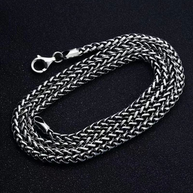 Натуральное серебро S925, ожерелья для женщин и мужчин, новая мода ручной работы, 2 мм, 3 мм, 4 мм, тканая веревочная цепочка, ювелирные изделия, оптовая продажа
Натуральное серебро S925, ожерелья для женщин и мужчин, новая мода ручной работы, 2 мм, 3 мм, 4 мм, тканая веревочная цепочка, ювелирные изделия, оптовая продажа