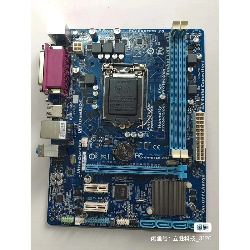 Used mATX Motherboard for GIGABYTE H61M-DS2 LGA1155 H61 DDR3 VGA USB3.0
Used mATX Motherboard for GIGABYTE H61M-DS2 LGA1155 H61 DDR3 VGA USB3.0