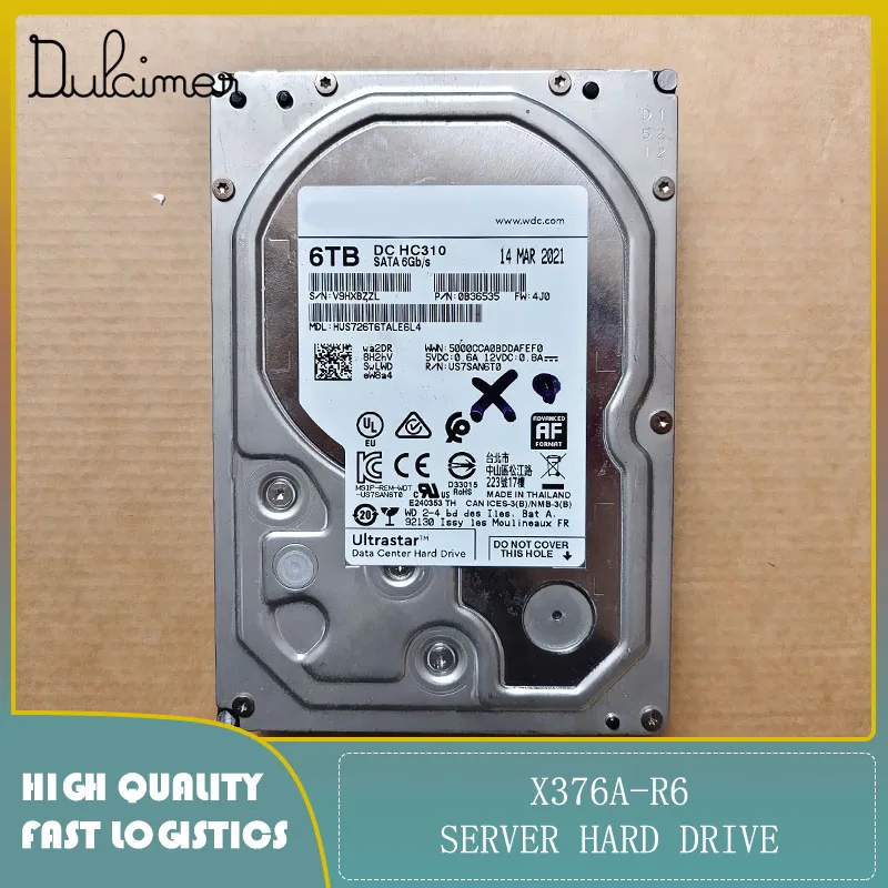 Enterprise-level hard drive HUS726T6TALE6L4 0B36535 6TB 7200 RPM 256M original second-hand
Enterprise-level hard drive HUS726T6TALE6L4 0B36535 6TB 7200 RPM 256M original second-hand