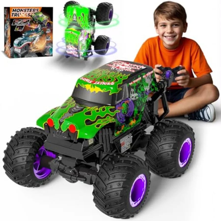 Monster Trucks for Boys Age 4-7 2.4Ghz RC Zombie Monster Truck Toys with Stunt 0Spin Drift 1:20 Scale Remote Control Car with L
Monster Trucks for Boys Age 4-7 2.4Ghz RC Zombie Monster Truck Toys with Stunt 0Spin Drift 1:20 Scale Remote Control Car with L