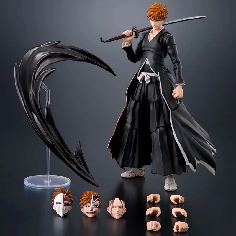 Оригинальная коробка Bandai SHF BLEACH ICHIGO KUROSAKI Getsuga Tensho: готовая модель-фигурка, полный набор для сборки, аниме-фигурка, игрушка, подарок для детей.
Оригинальная коробка Bandai SHF BLEACH ICHIGO KUROSAKI Getsuga Tensho: готовая модель-фигурка, полный набор для сборки, аниме-фигурка, игрушка, подарок для детей.