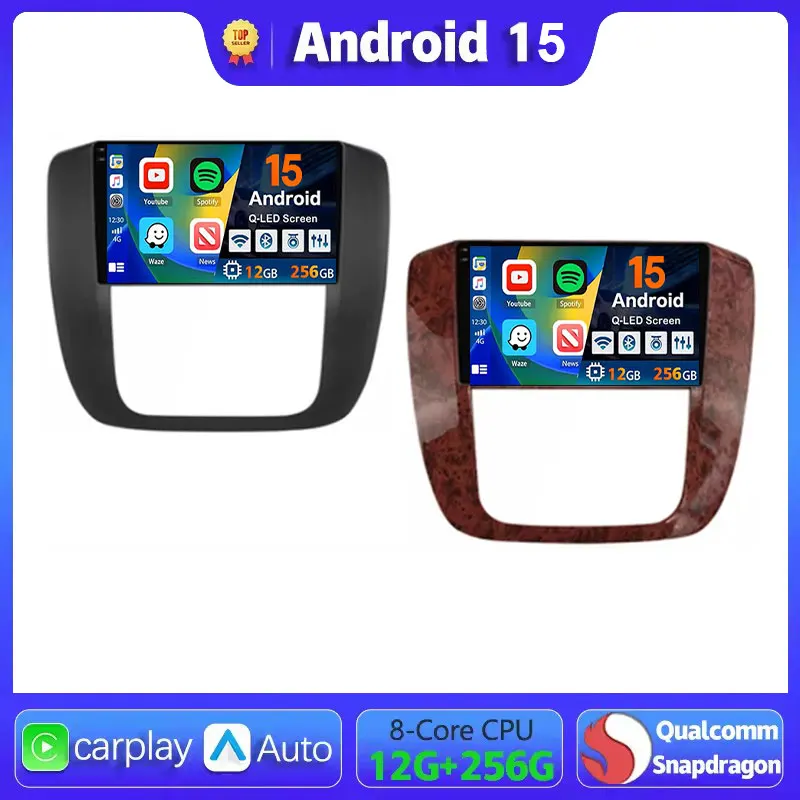 Android 15 Car Radio For GMC Yukon Chevrolet Tahoe Suburban 2007 - 2012 Navigation GPS Multimedia Video Player Stereo WiFi+4G BT
Android 15 Car Radio For GMC Yukon Chevrolet Tahoe Suburban 2007 - 2012 Navigation GPS Multimedia Video Player Stereo WiFi+4G BT